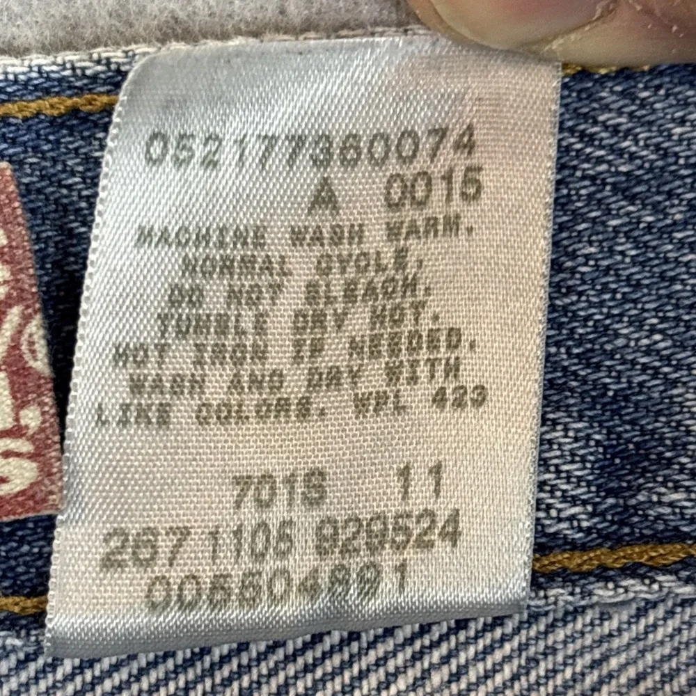 Vtg LEVI'S Jeans Mens 36x34 (34x32) Denim Blue 550 Relaxed‎ Fit Y2K 2005